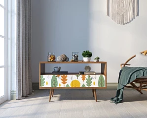 красивые Консоль "Berber" с двумя ящиками принт 30 арт BB22/Print_30 на заказ