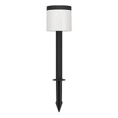 красивые 901077 Ландшафтный светильник на солнечной батарее с датчиком движения PANTETE, 7,5W (LED), 3000K, 1000lm, IP65, H650, пластик, чёрный/пластик, белый на заказ