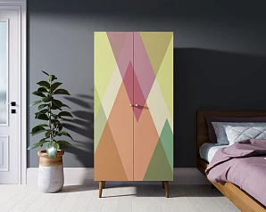 купить Шкаф малый двухстворчатый "Berber" принт 16 арт BB08/Print_16