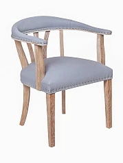 заказать Мягкий стул с подлокотниками Tanner Gray Leather в интернет-магазине