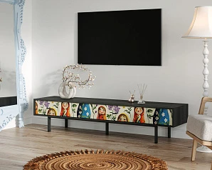 купить Комод с четырьмя ящиками под TV "Emerson" Матрешки арт EM06/Art04