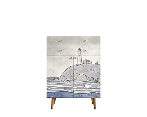 купить красивый Комод "Berber" большой  арт BB12/Print_51 в интернет-магазине