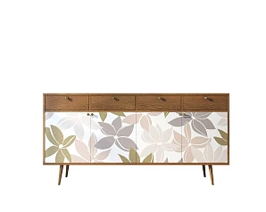 стильные Комод "Berber" четыре дверки и четыре ящика 27 принт арт BB25/Print_27