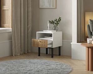 красивые Тумбочка с ящиком KOTO арт KT01 Белый на заказ