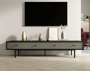 купить красивый Комод с четырьмя ящиками под TV "Emerson" арт EM06/gray/L в интернет-магазине