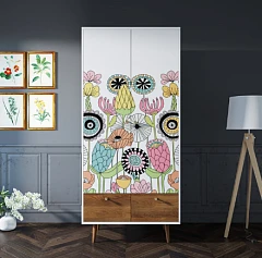 заказать Шкаф двухстворчатый "Berber" принт 3 арт BB16/Print_03