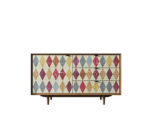 купить стильный Комод "Bruni print" с ящиками и дверкой арт BR-02P
