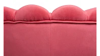 Низкое кресло ракушка Pearl Karmin на черных ножках в интернет-магазине