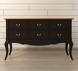 красивые Консоль "Leontina Black" 6 ящиков арт ST9358BLK на заказ