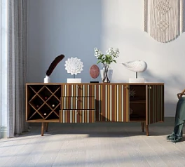 купить Комод "Berber" удлиненный с бутылочницей 20 принт арт BB15/Print_20 в интернет-магазине