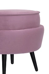 Пуф Pearl Adorn Pink на черных ножках