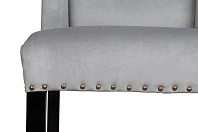 Дизайнерский барный стул Skipton Grey Velvet