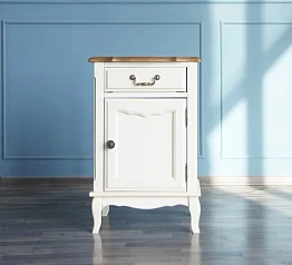 купить Прикроватная тумба "Leontina" с ящиком и дверцей арт ST9323 в интернет-магазине