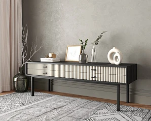 Консоль с двумя ящиками "Emerson" арт EM23/milky/L на заказ в интернет-магазине