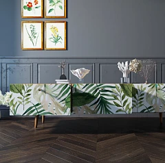 красивые Комод "Berber" с ящиками низкий под TV принт 4 арт BB19/Print_04