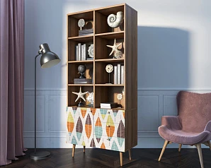 красивый Стеллаж на комоде "Berber" принт 48 арт BB44/Print_48 в интернет-магазине