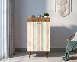 красивые Комод "Berber" два ящика и дверки 45 принт арт BB46/Print_45 в интернет-магазине