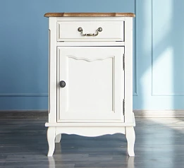 купить Прикроватная тумба "Leontina" с ящиком и дверцей арт ST9323 в интернет-магазине