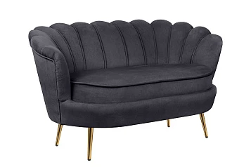 купить стильные Дизайнерский двухместный диван Pearl Double Black в интернет-магазине