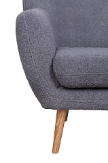 фото Низкое кресло Fuller Grey Boucle