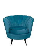 купить красивое Кресло ракушка Pearl Marine на черных ножках в интернет-магазине