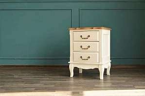 стильные Прикроватная тумба Leontina на три ящика арт ST9302/3