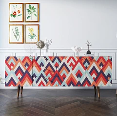 фото Комод "Berber" удлиненный принт 2 арт BB11/Print_02