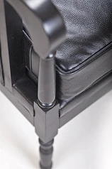 стильные Классическое американское кресло Colin Black Leather