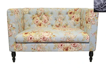 стильный Прямой двухместный диван Rose цвет серый на заказ