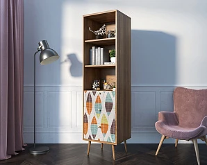 купить Стеллаж с ящиками "Berber" принт 48 арт BB45/Print_48