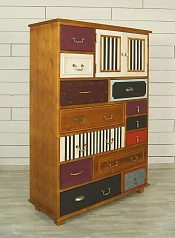 Комод «Gouache Birch» вертикальный арт M10535ETG/1