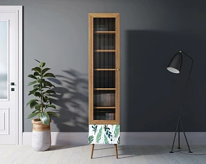 купить Буфет "Berber" одностворчатый с ящиком принт 44 арт BB48/Print_44 в интернет-магазине