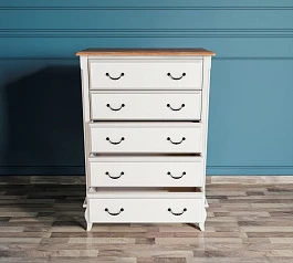 фото Комод «Leontina» на пять ящиков вертикальный арт ST9342 в интерьере