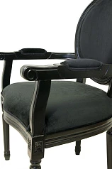 купить красивый Мягкий стул с подлокотниками Diella Black Velvet