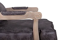 Мягкое полукресло с подлокотниками Nitro Brown V2 в интерьере