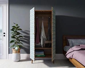 заказать Шкаф малый двухстворчатый "Berber" принт 13 арт BB08/Print_13