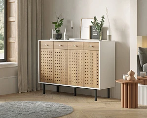 фото Комод большой с дверками и ящиками KOTO арт KT21 в интерьере