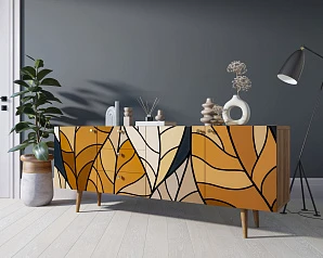 стильный Комод "Berber" удлиненный принт 08 арт BB11/Print_08 на заказ