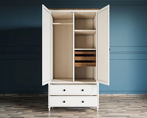 купить стильный Шкаф двухстворчатый "Odri" с ящиками арт od2127KR в интернет-магазине