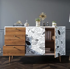 купить Комод "Berber" с двумя дверками и ящиками 9 принт арт BB05/Print_09 в интернет-магазине