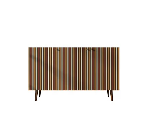 Комод "Berber" три дверки 20 принт арт BB01/Print_20 в интерьере