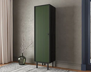 купить Шкаф c одной дверкой "Emerson" арт EM101/green/L в интернет-магазине