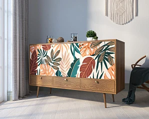Комод "Berber" три дверки и три ящика 25 принт арт BB24/Print_25 в интернет-магазине
