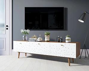 заказать стильные Комод "Berber" с ящиками низкий под TV принт 15 арт BB19/Print_15