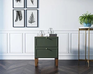 фото Комод-тумба "Andersen" с двумя ящиками арт AN04/1, цвет - орех