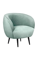 стильное Мягкое кресло Benee Green на черных ножках