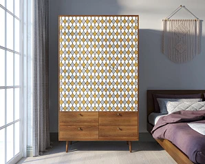 заказать Шкаф трехстворчатый "Berber" принт 22 арт BB02/Print_22 в интернет-магазине