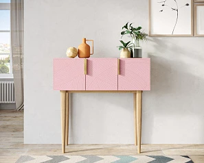 купить Консоль с тремя дверками "Line" LN15/GR1/pink в интернет-магазине