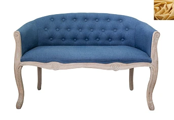 стильный Диван французский стиль Kandy Double Blue цвет желтый