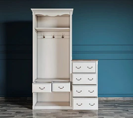 Шкаф-прихожая Leontina с комодом арт ST9362 на заказ в интернет-магазине